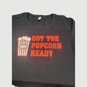 NWT Womans XXL Got Popcorn Ready T Shirt